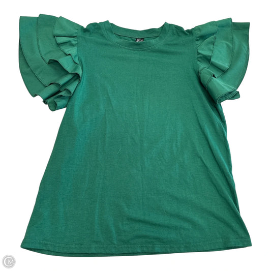Top Short Sleeve By Shein In Green, Size: Xs