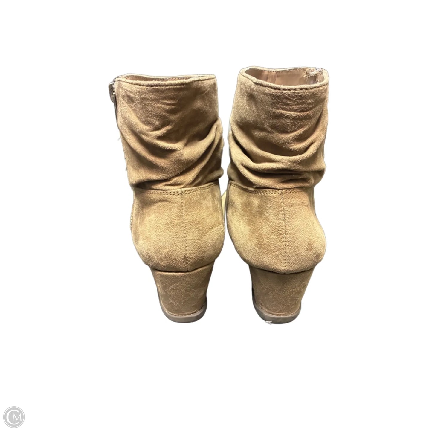 Boots Ankle Heels By Aerosoles In Tan, Size: 8