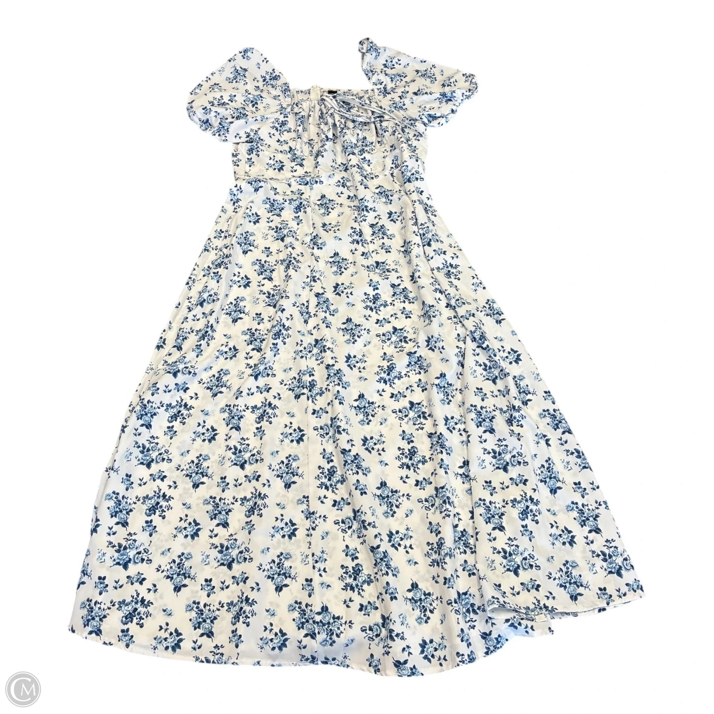Dress Casual Maxi By Shein In Blue & White, Size: Xl