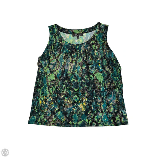 Blouse Sleeveless By Kasper In Green, Size: 1x