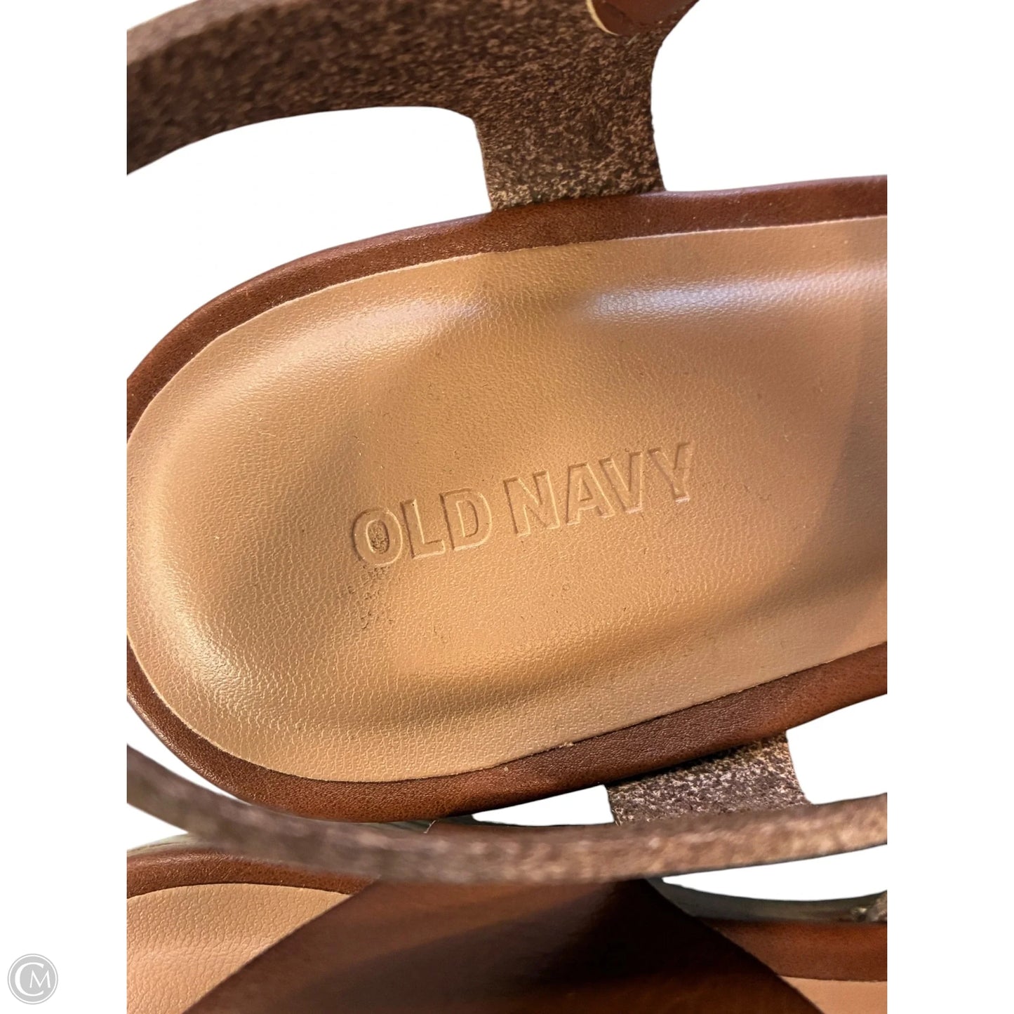 Sandals Flip Flops By Old Navy In Brown, Size: 7.5