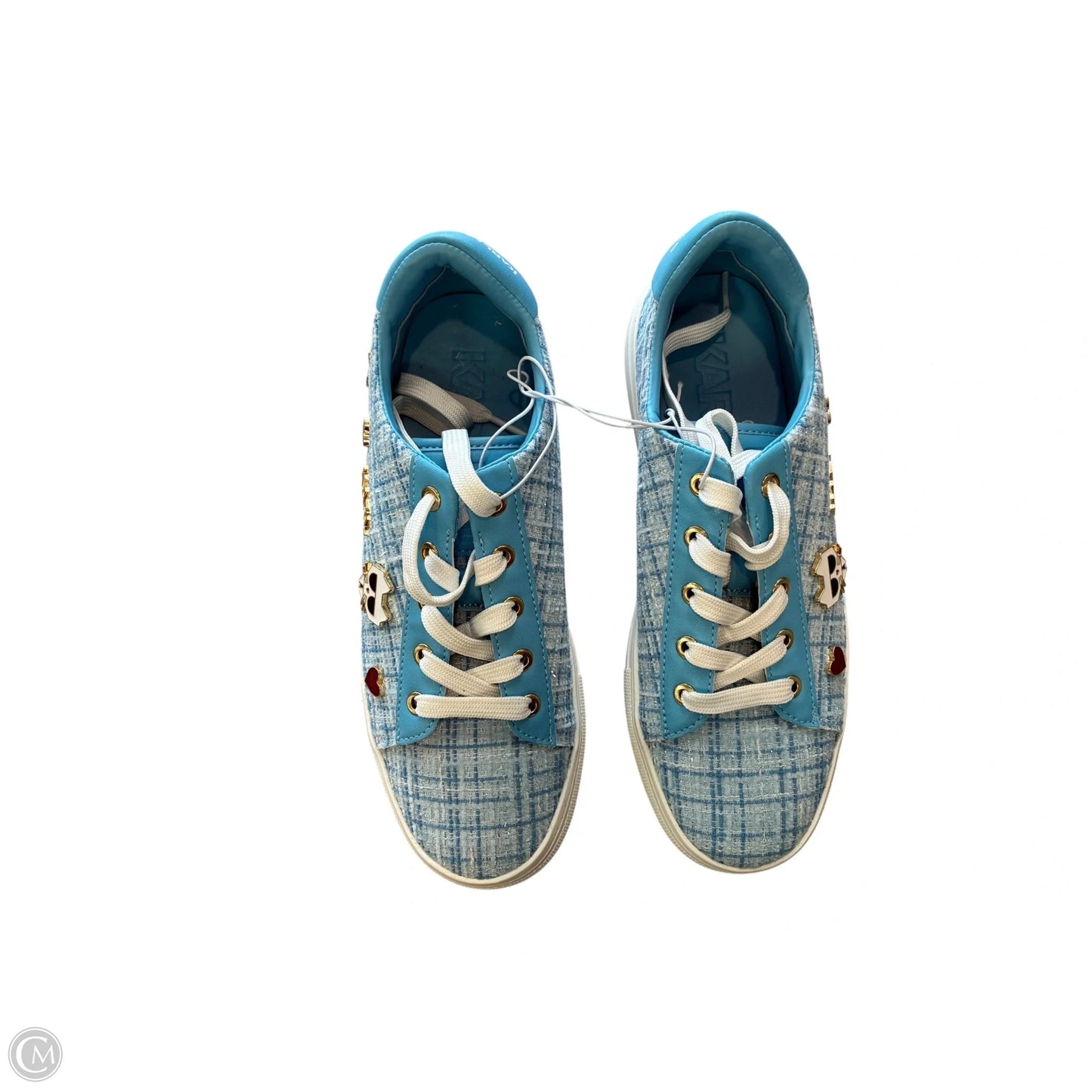 Shoes Designer By Karl Lagerfeld In Blue, Size: 6.5