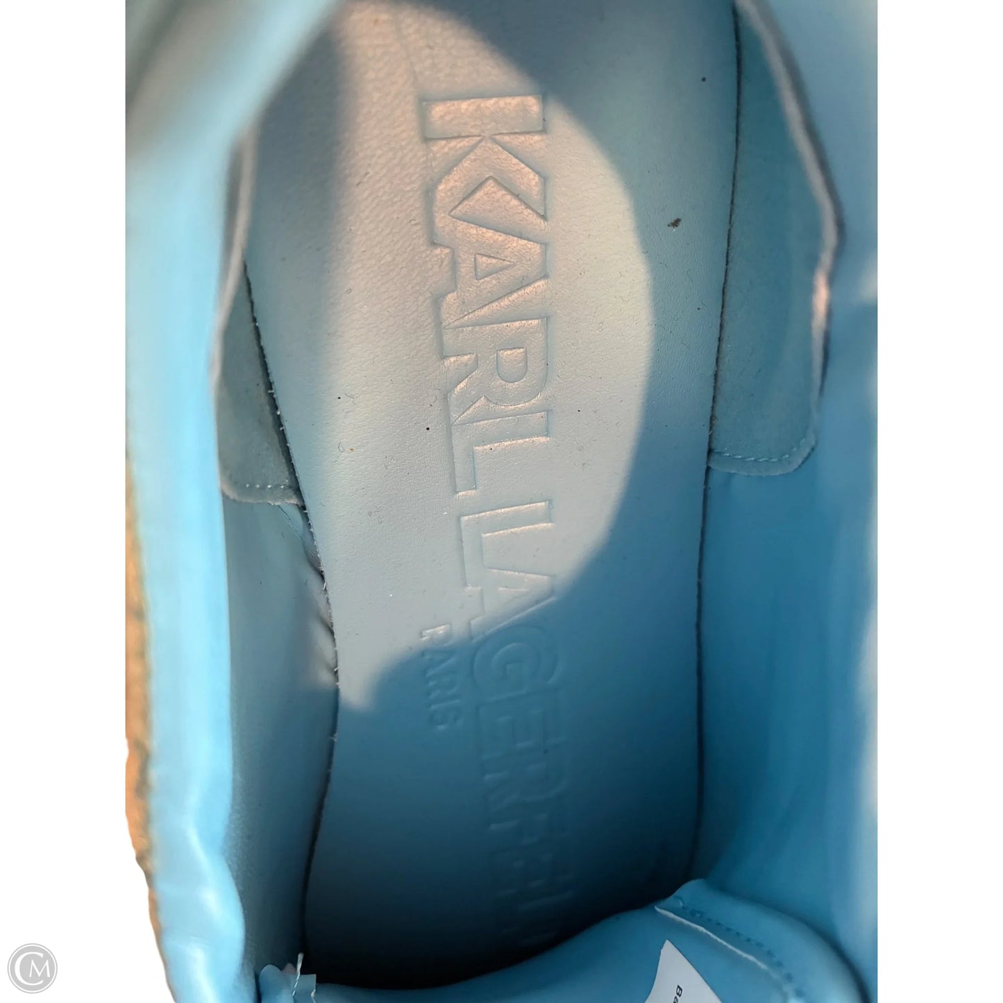 Shoes Designer By Karl Lagerfeld In Blue, Size: 6.5
