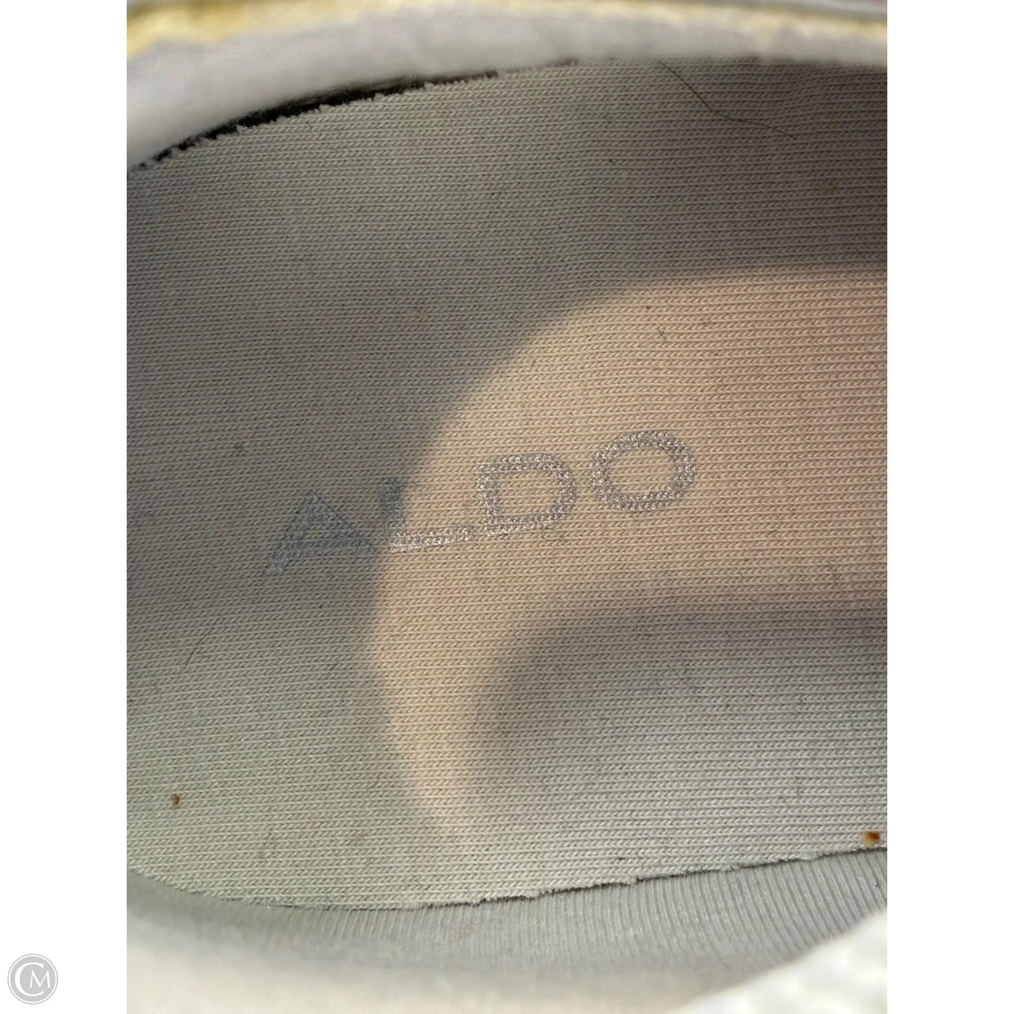 Shoes Sneakers By Aldo In Silver, Size: 8.5