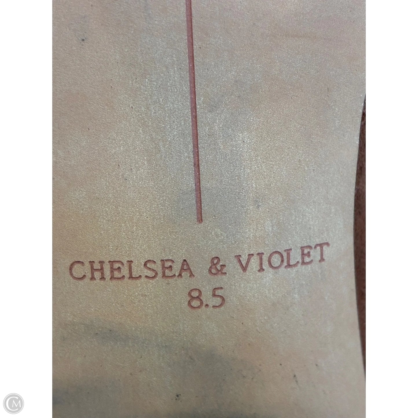 Boots Mid-calf Heels By Chelsea And Violet In Tan, Size: 8.5