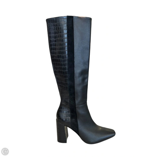 Boots Mid-calf Heels By Chelsea And Violet In Black, Size: 8.5