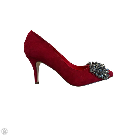 Shoes Heels Stiletto By Just Fab In Red, Size: 7