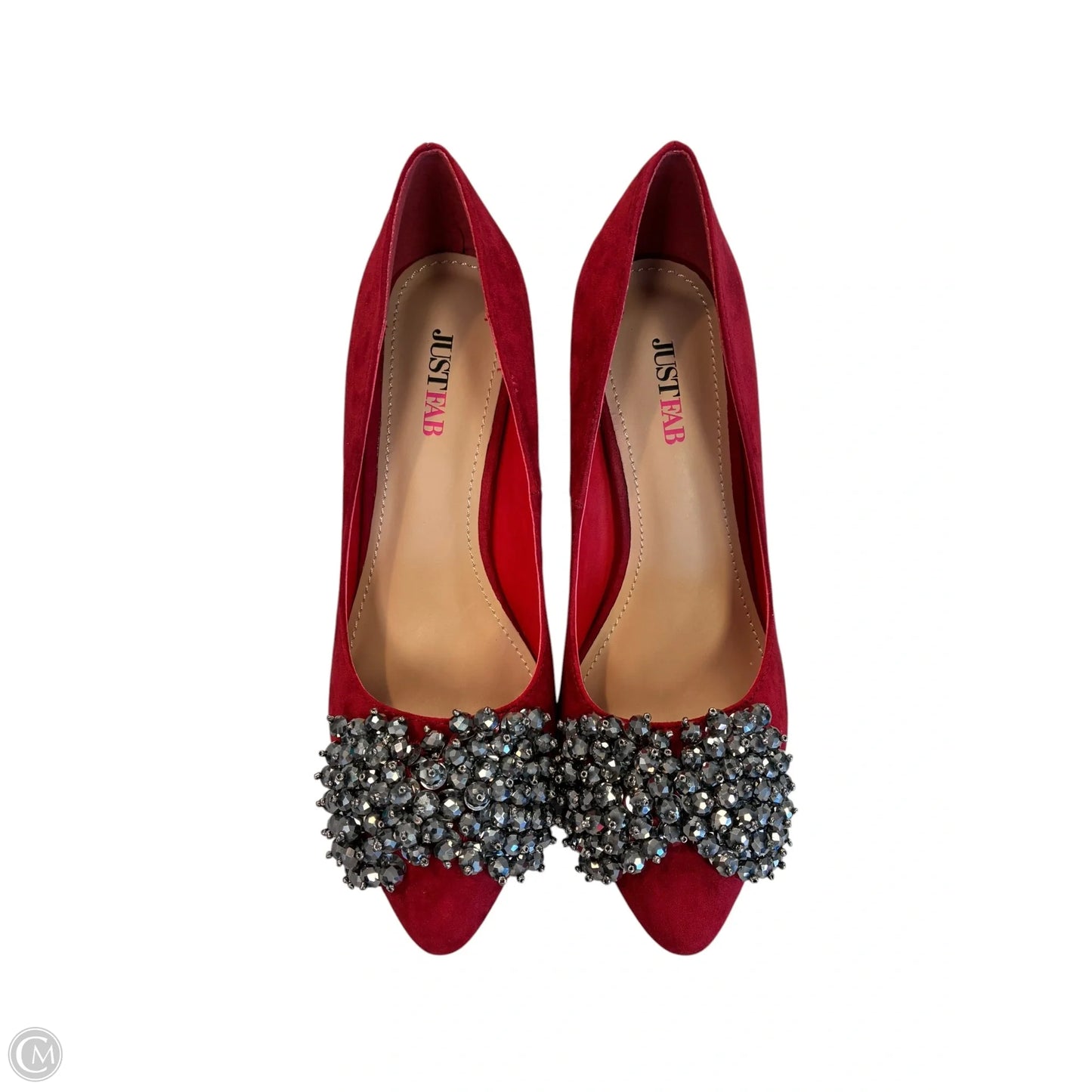 Shoes Heels Stiletto By Just Fab In Red, Size: 7