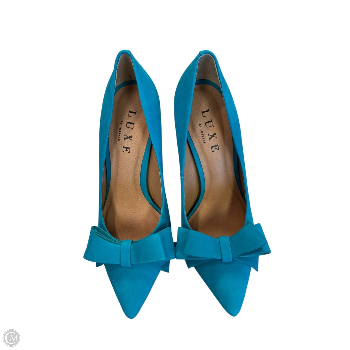 Shoes Heels Stiletto By Just Fab In Blue, Size: 7.5