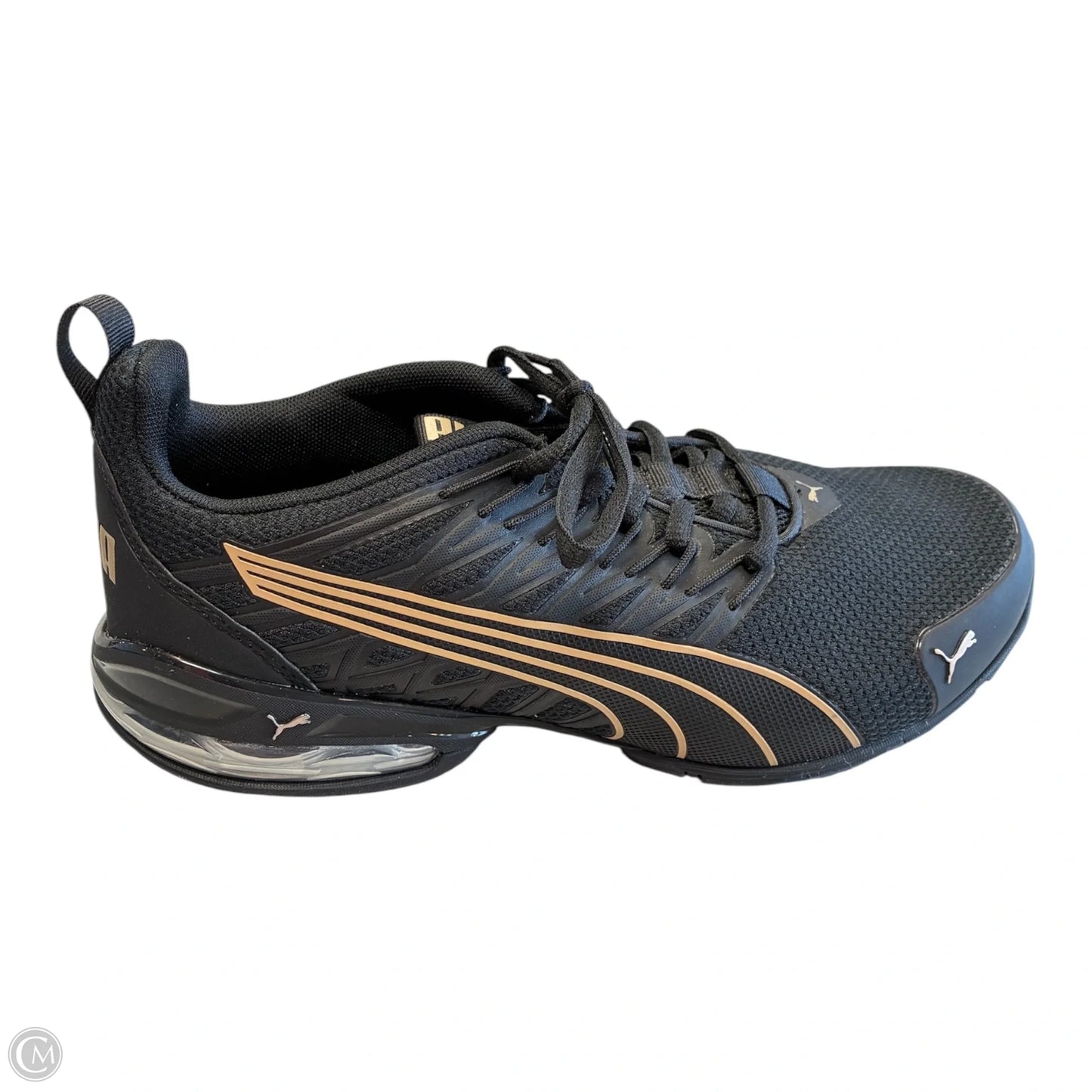 Shoes Athletic By Puma In Black & Gold, Size: 8