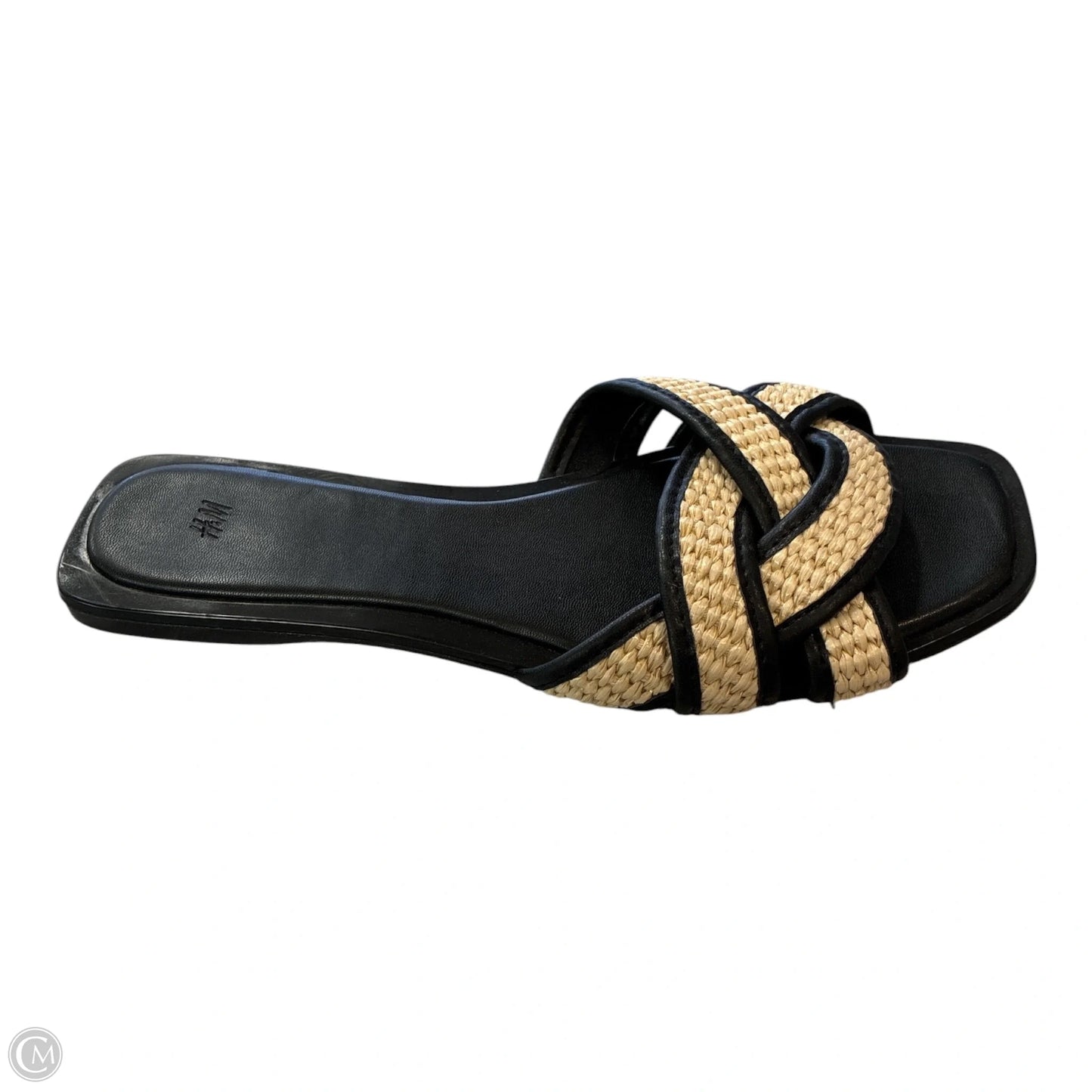 Sandals Flats By H&m In Black & Tan, Size: 8.5