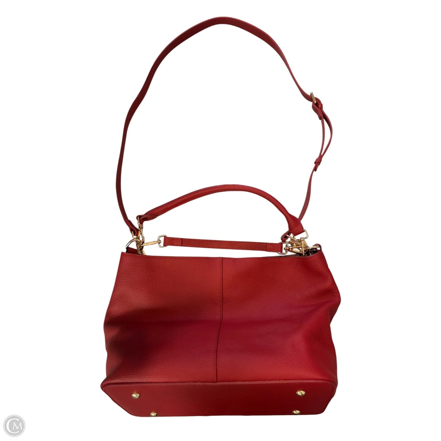 Handbag Leather By Cmc, Size: Medium