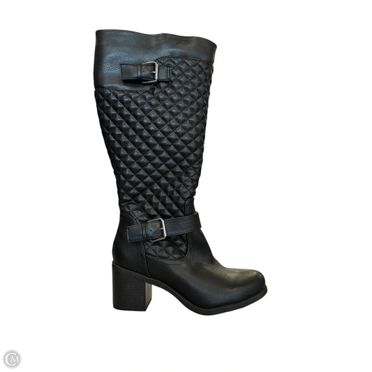 Boots Mid-calf Heels By White Mountain In Black, Size: 8