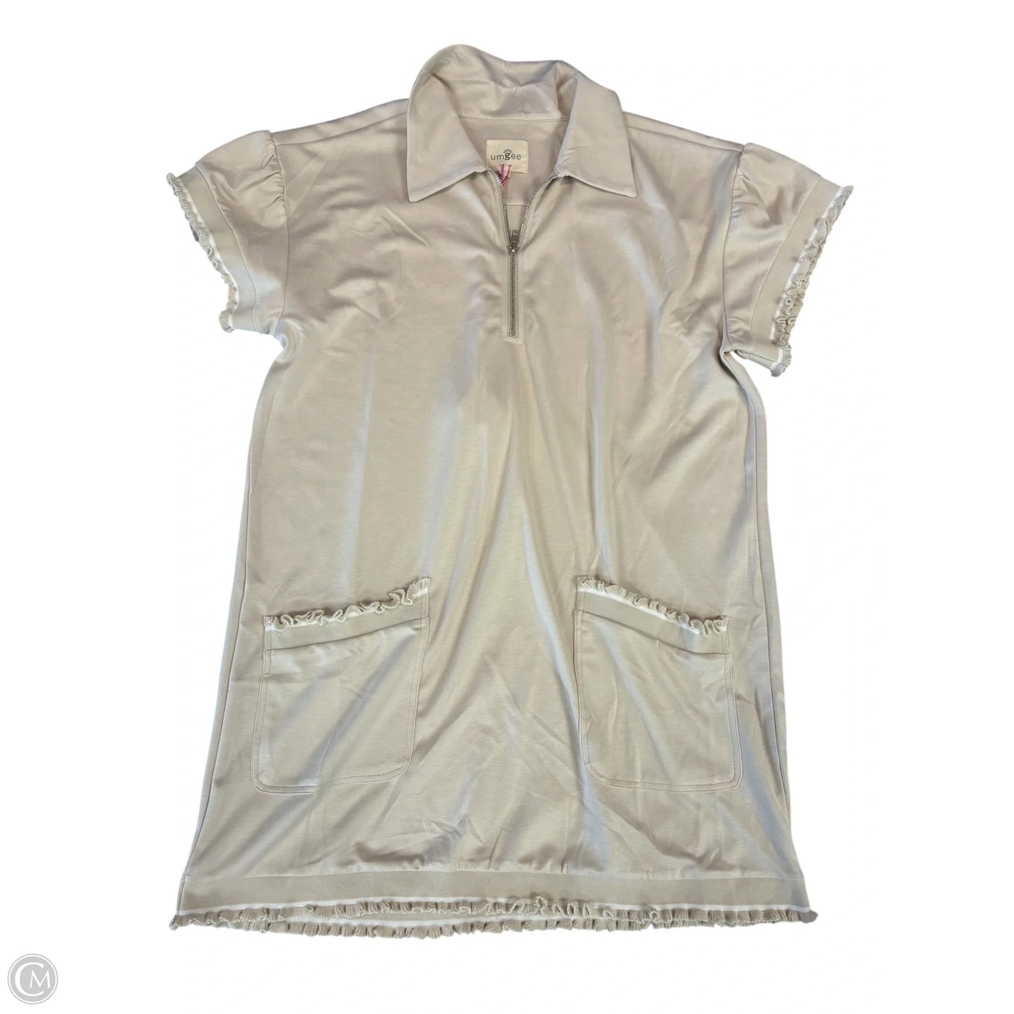 Dress Casual Short By Umgee In Tan & White, Size: M