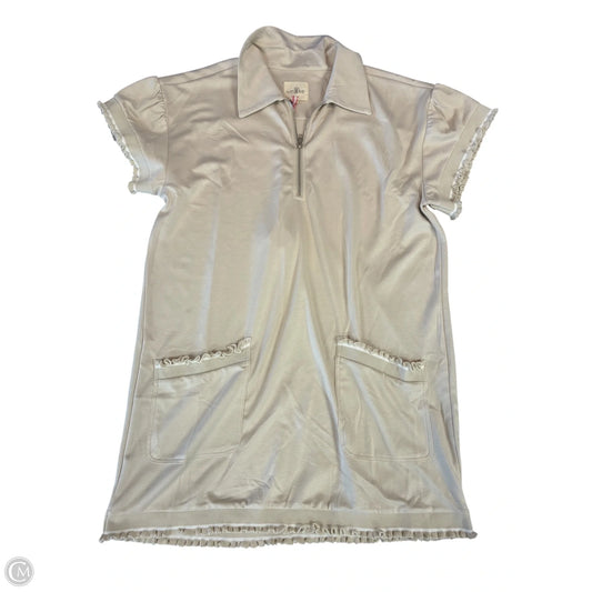 Dress Casual Short By Umgee In Tan & White, Size: M
