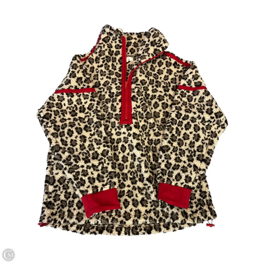 Jacket Fleece By Bohme In Animal Print, Size: M