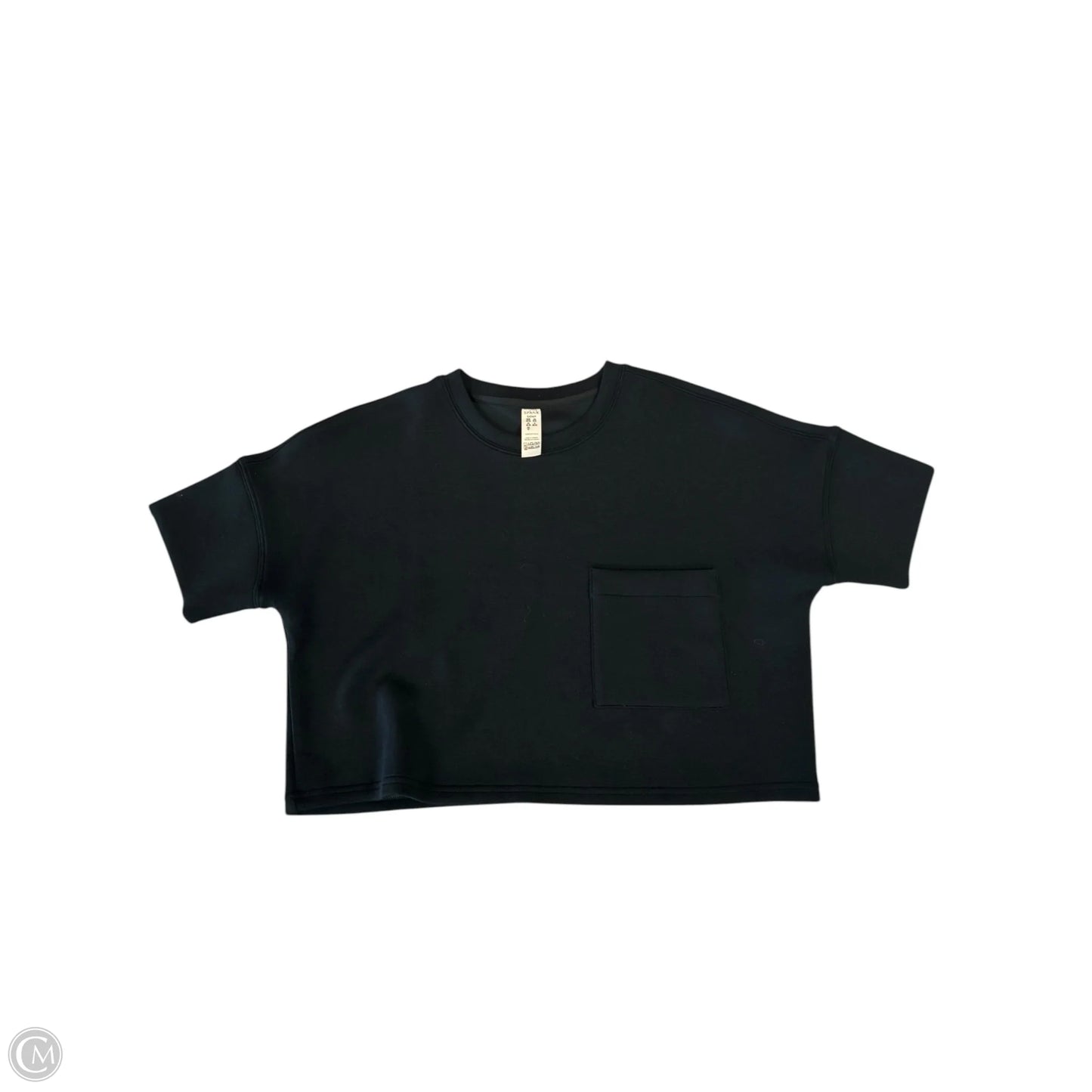 Top Short Sleeve By Spanx In Black, Size: S