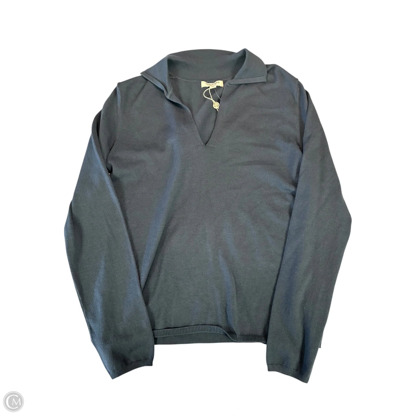 Top Long Sleeve By Max Studio In Grey, Size: S