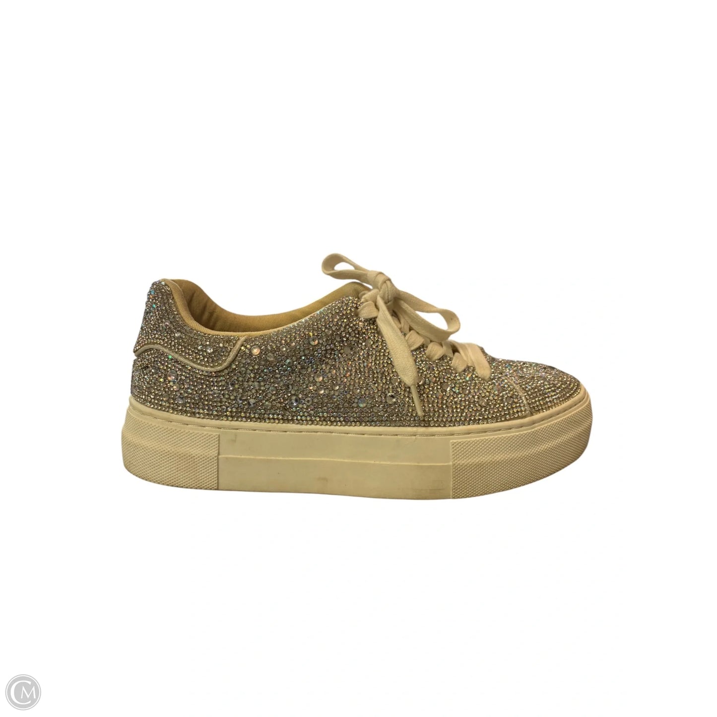 Shoes Sneakers By Betsey Johnson In Silver, Size: 6.5