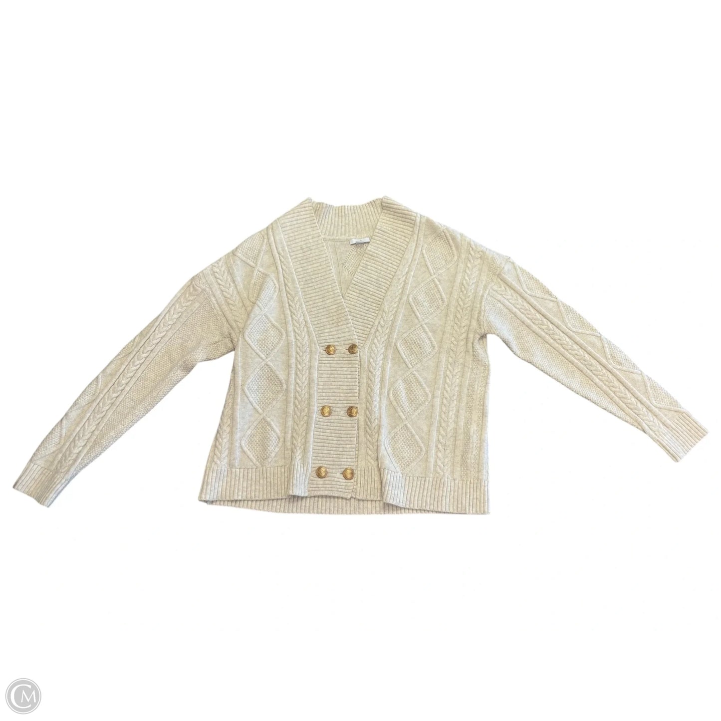Sweater Cardigan By J. Jill In Beige, Size: S
