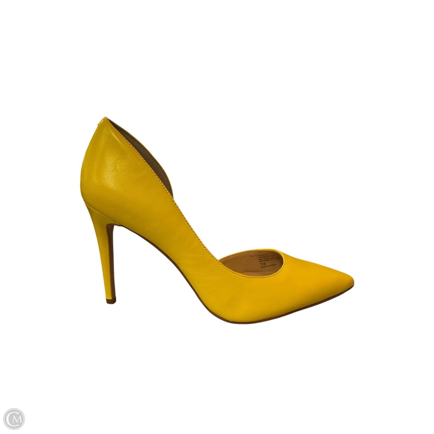 Shoes Heels Stiletto By Inc In Yellow, Size: 7