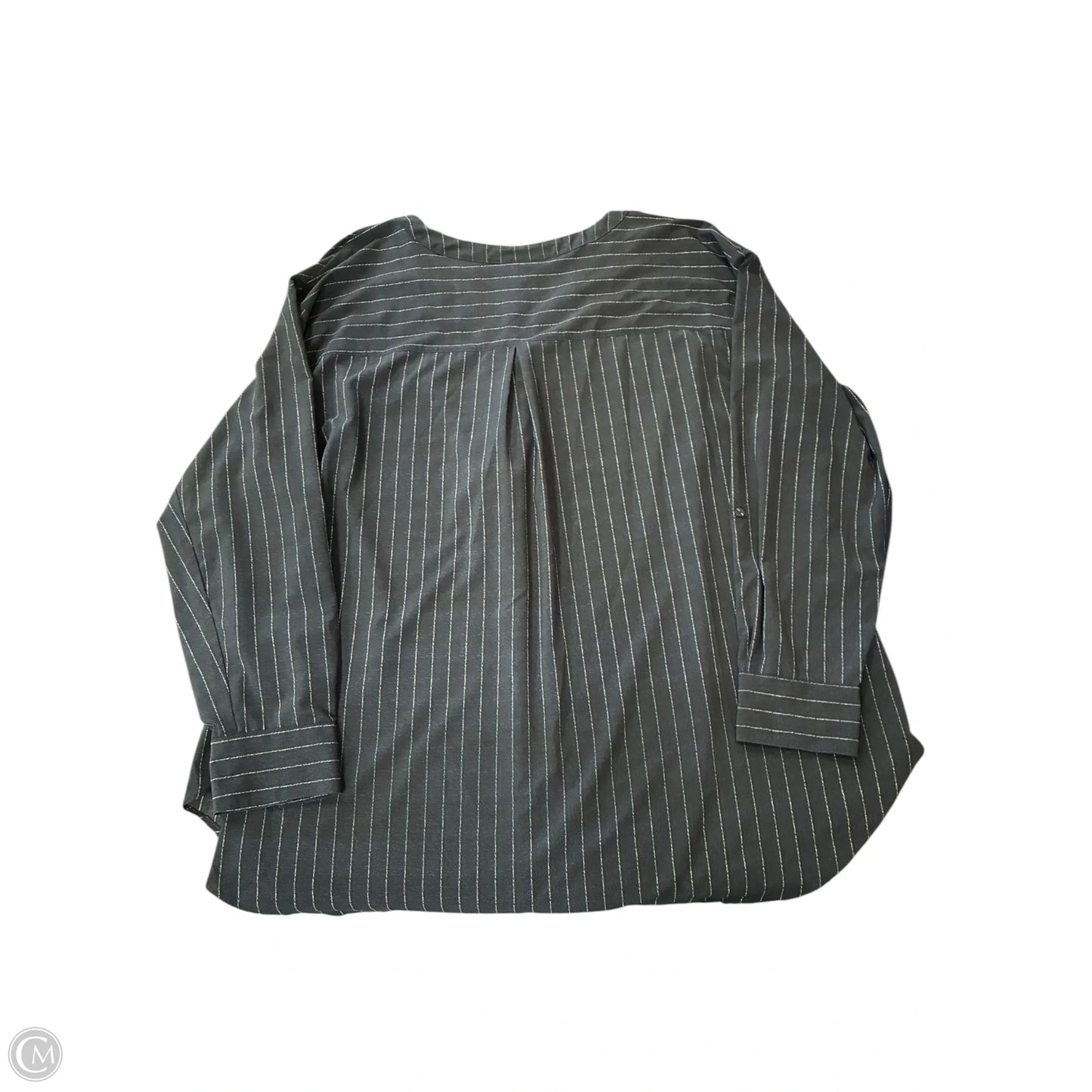 Blouse Long Sleeve By Worthington In Navy, Size: 3x