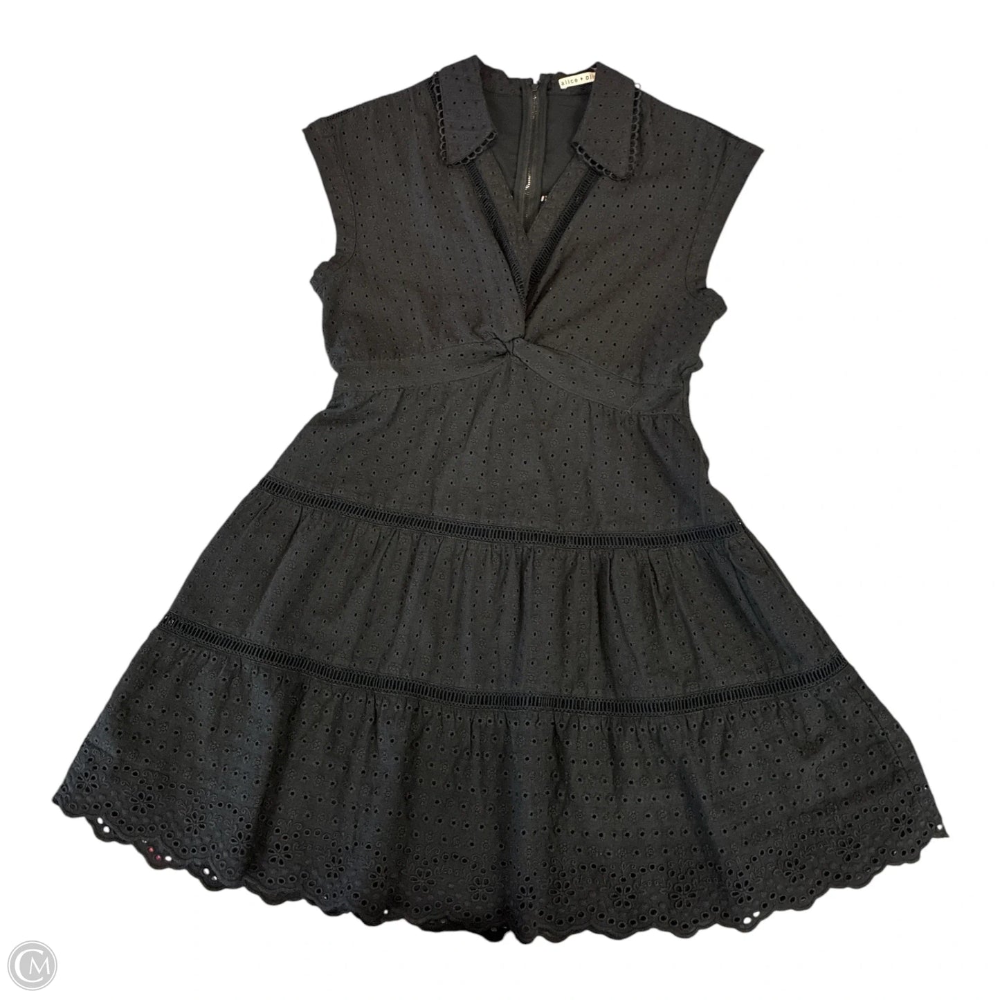 Dress Designer By Alice + Olivia In Black, Size: L