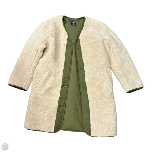 Coat Faux Fur & Sherpa By Gap In Beige, Size: S