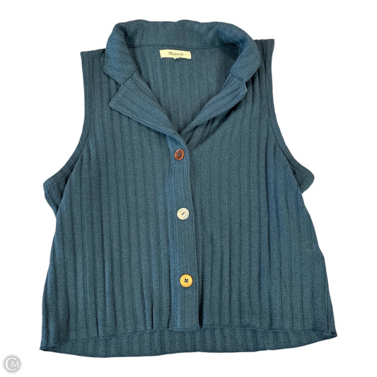 Top Sleeveless By Madewell In Blue, Size: M