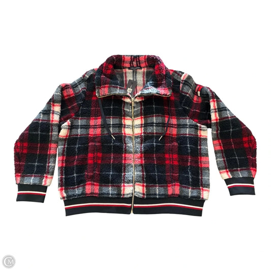 Jacket Fleece By Tommy Hilfiger In Blue Red & White, Size: Xl