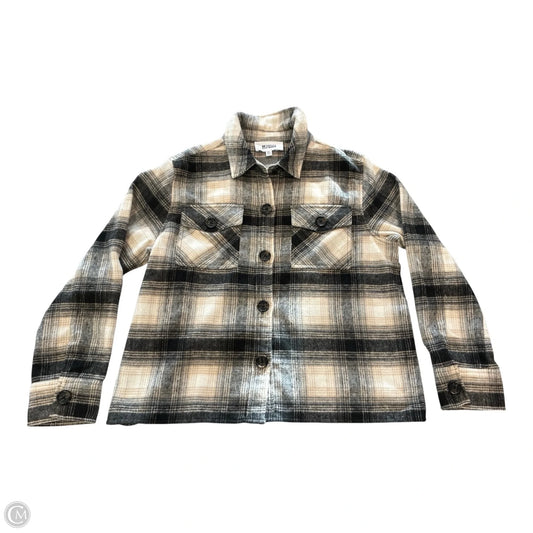 Jacket Shirt By Bb Dakota In Tan & White, Size: Xl