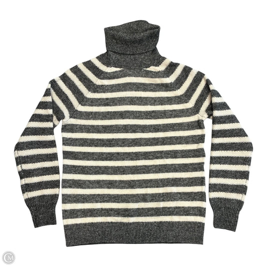 Sweater By Loft In Grey & White, Size: S