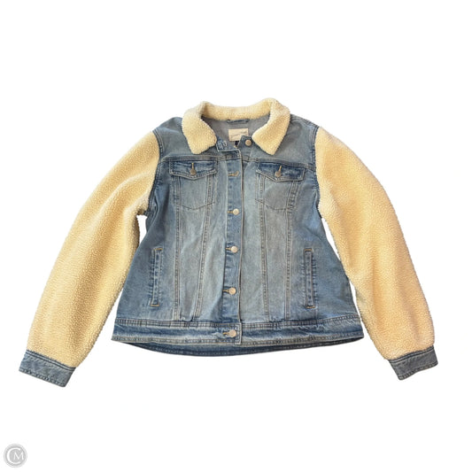 Jacket Denim By Universal Thread In Blue & Cream, Size: Xxl
