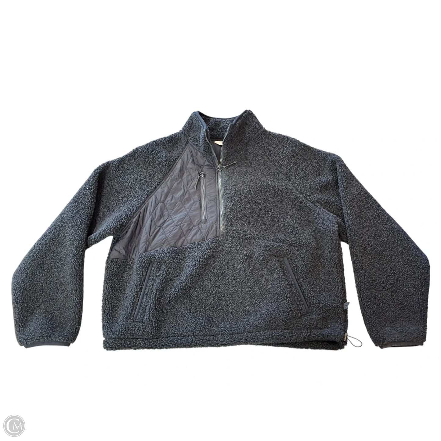 Jacket Faux Fur & Sherpa By Joy Lab In Navy, Size: Xl