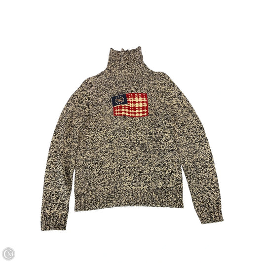 Sweater By American Living In Black & Tan, Size: L