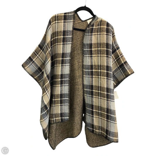 Poncho By Woolrich In Black & Tan, Size: Onesize