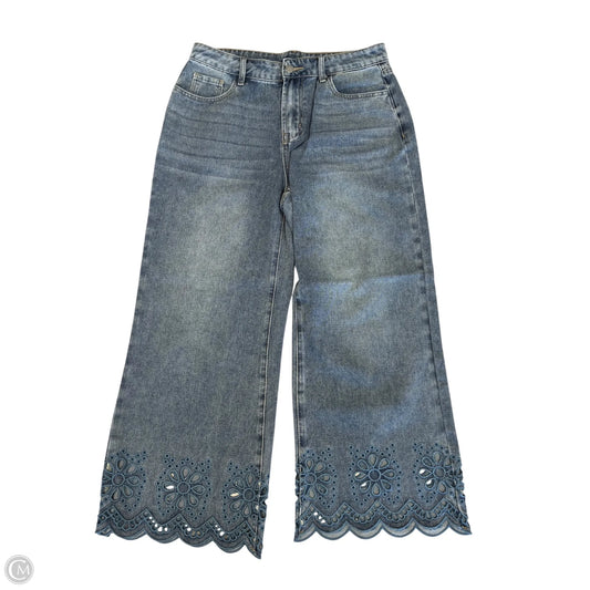 Jeans Wide Leg By Cmf In Blue Denim, Size: 12