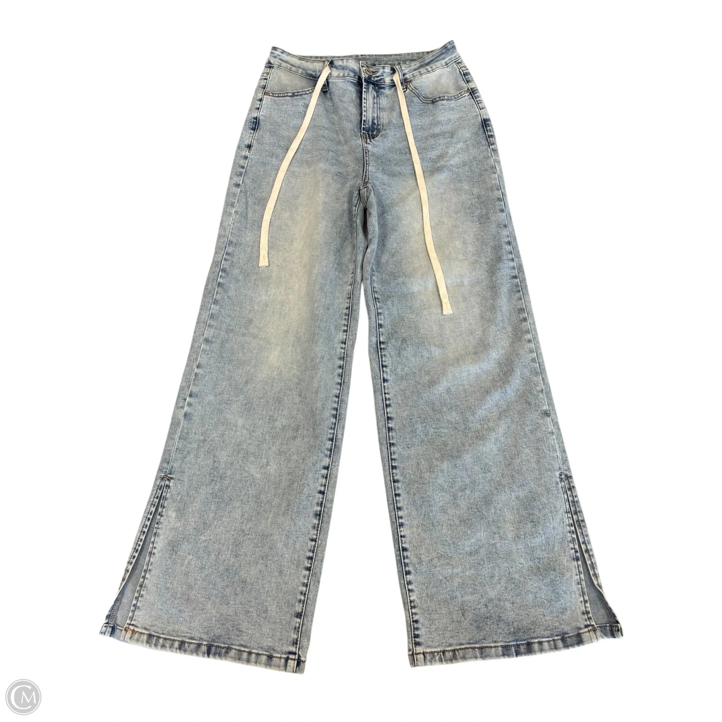 Jeans Wide Leg By Cmf In Blue Denim, Size: 12