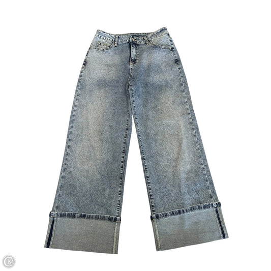 Jeans Wide Leg By Cmf In Blue Denim, Size: 12