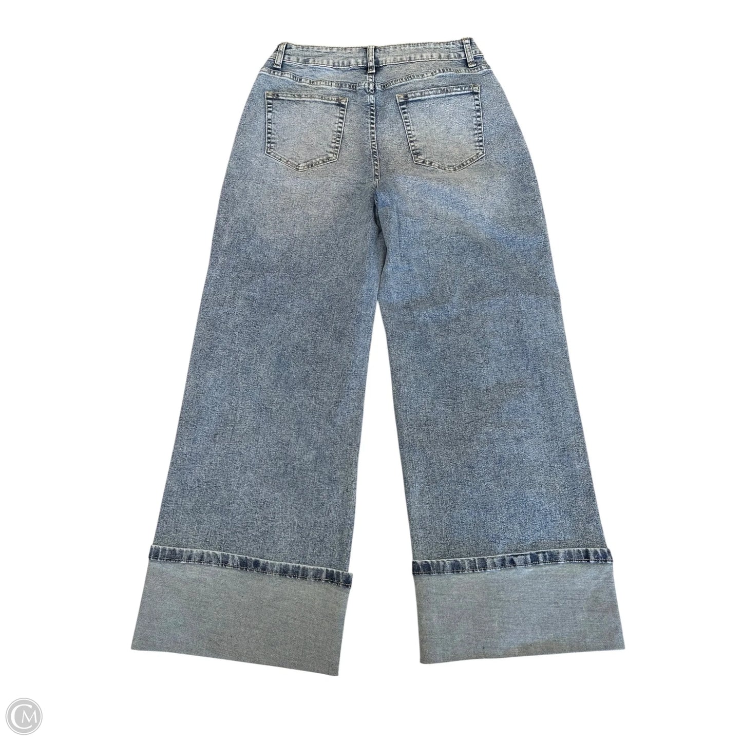Jeans Wide Leg By Cmf In Blue Denim, Size: 12