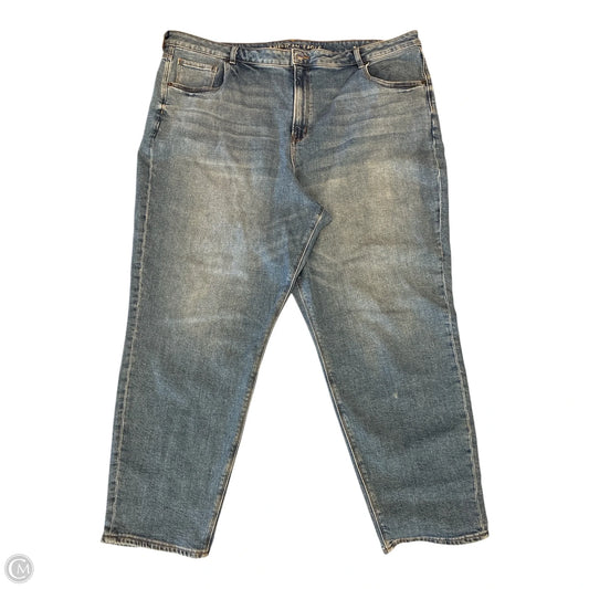 Jeans Straight By American Eagle In Blue Denim, Size: 24