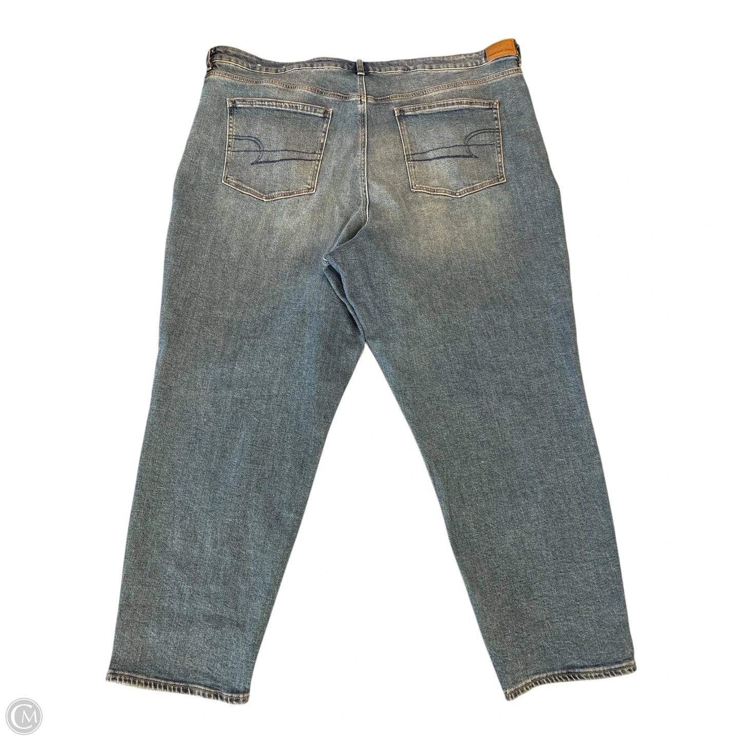 Jeans Straight By American Eagle In Blue Denim, Size: 24