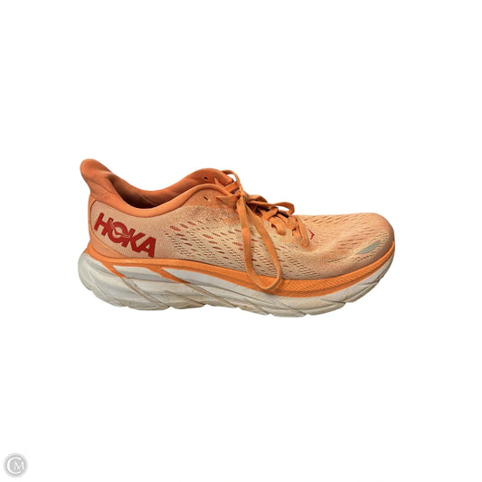 Shoes Athletic By Hoka In Orange, Size: 8
