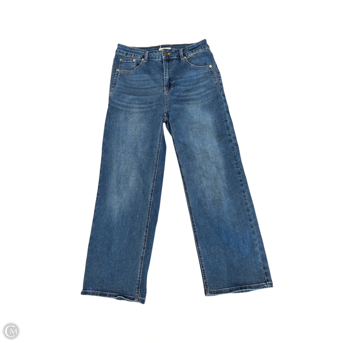Jeans Straight By Oat In Blue Denim, Size: 10