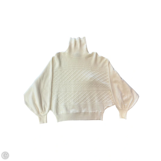 Sweater By Clothes Mentor In Cream, Size: L