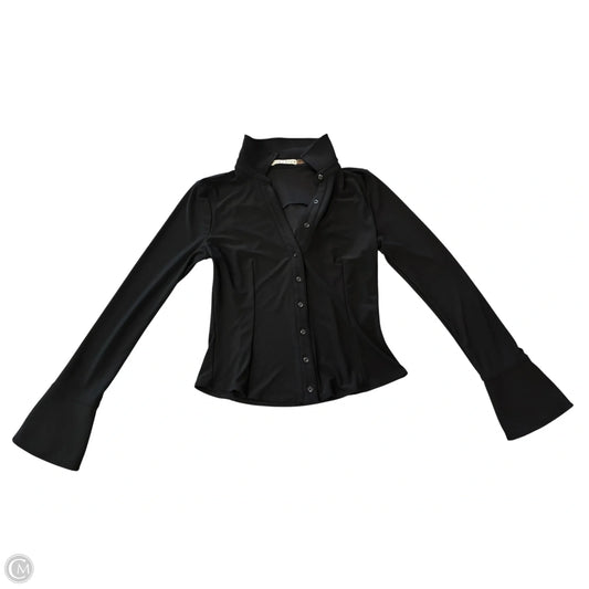 Top Long Sleeve Designer By Alice + Olivia In Black, Size: S