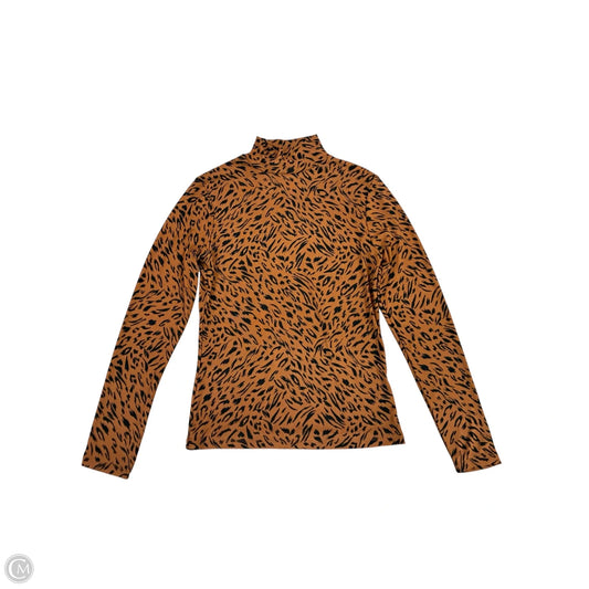 Blouse Long Sleeve By A New Day In Animal Print, Size: Xs