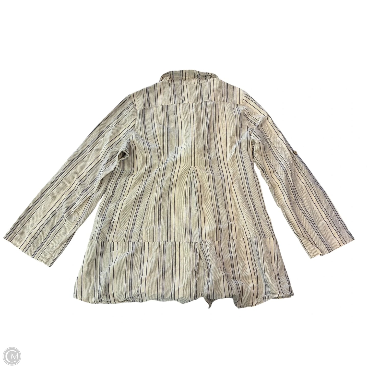 Tunic Long Sleeve By Simply Noelle In Beige, Size: L