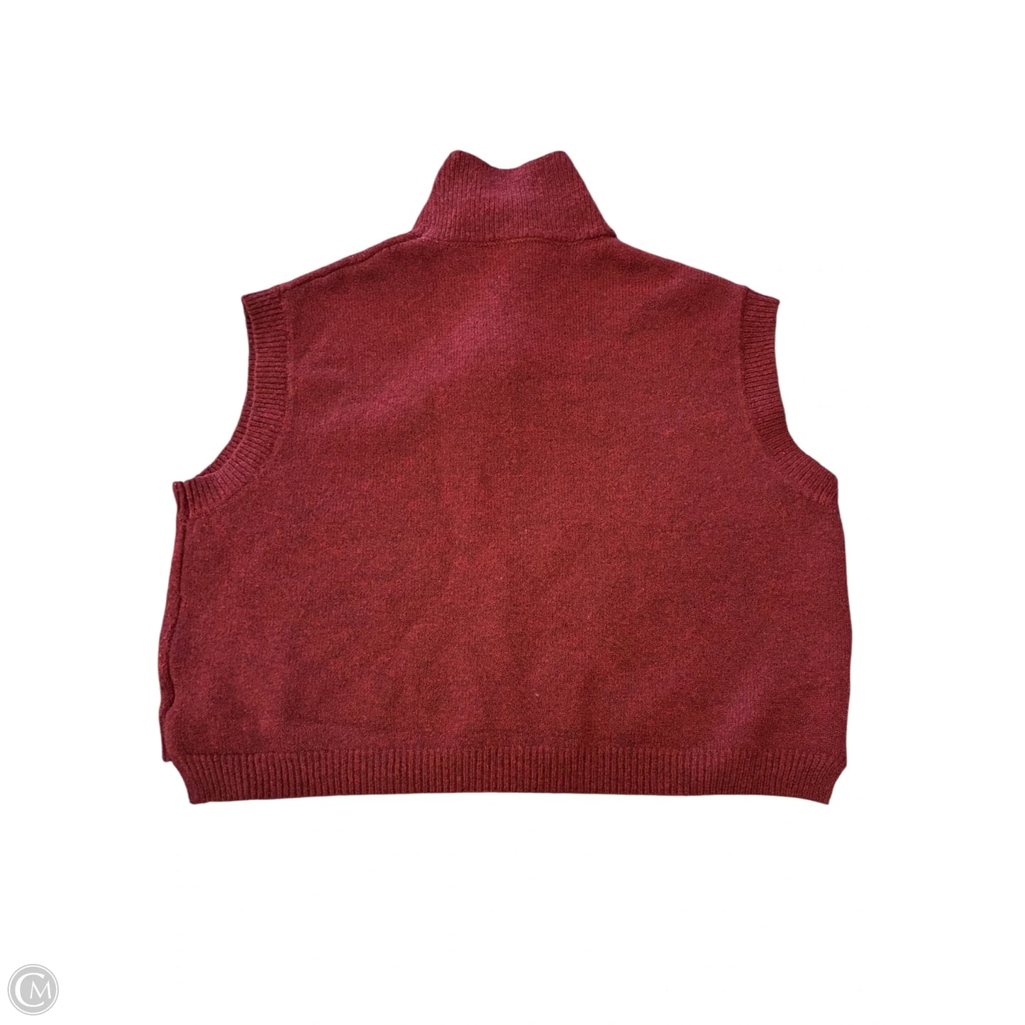 Vest Sweater By Dazy In Red, Size: M
