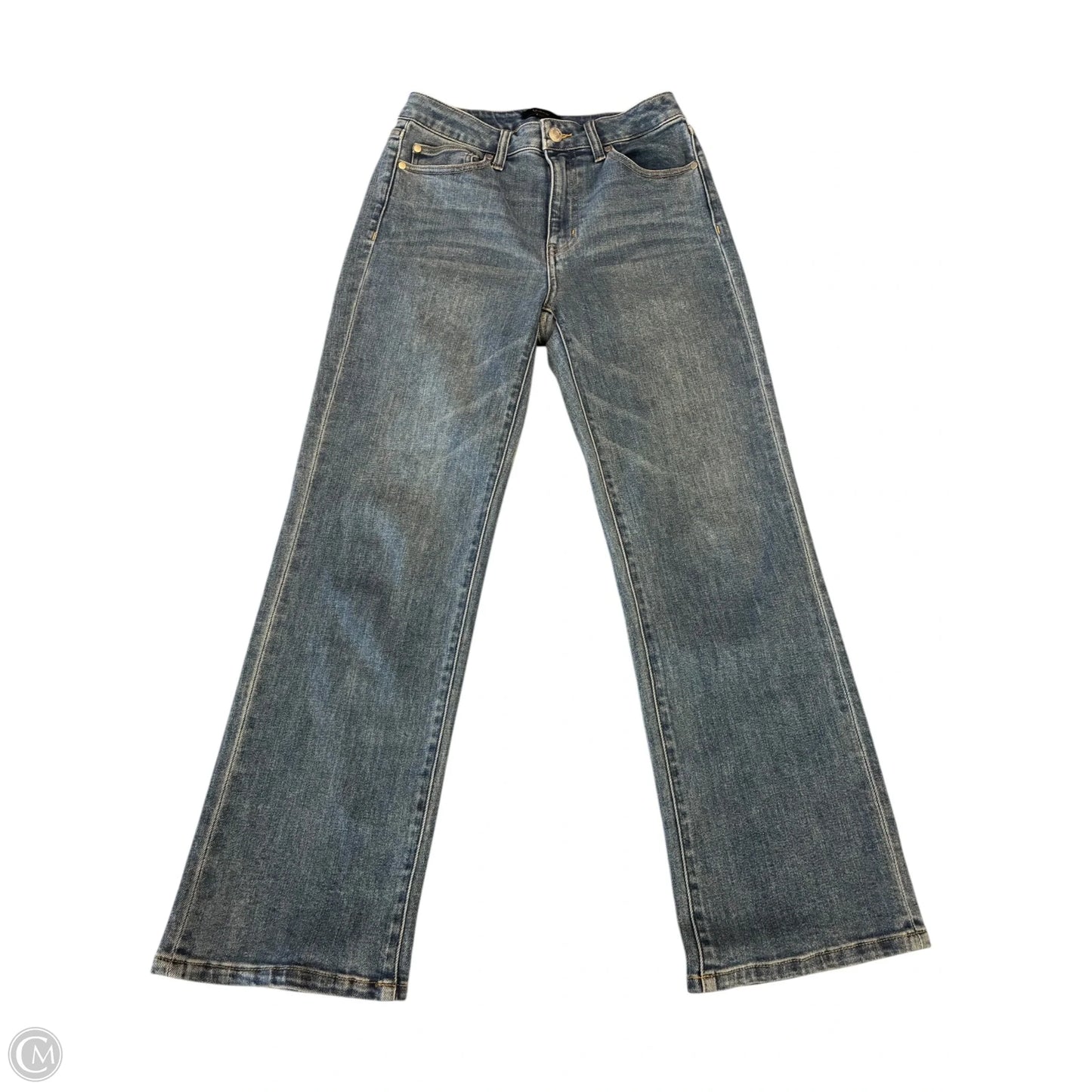 Jeans Straight By Mng In Blue Denim, Size: 4